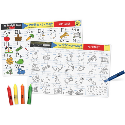 Melissa & Doug - Alphabet Write-A-Mat (Bundle of 6) | 4Y+