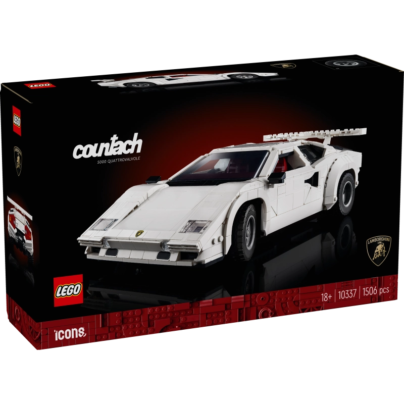 Lego - Lamborghini Countach 5000 Quattrovalvole (Rare Edition) 1506 Pcs 18Y+ — BambiniJO Jordan