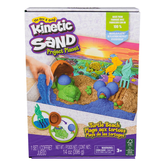 Kinetic Sand - Project Planet Turtle Beach Playset | 3Y+