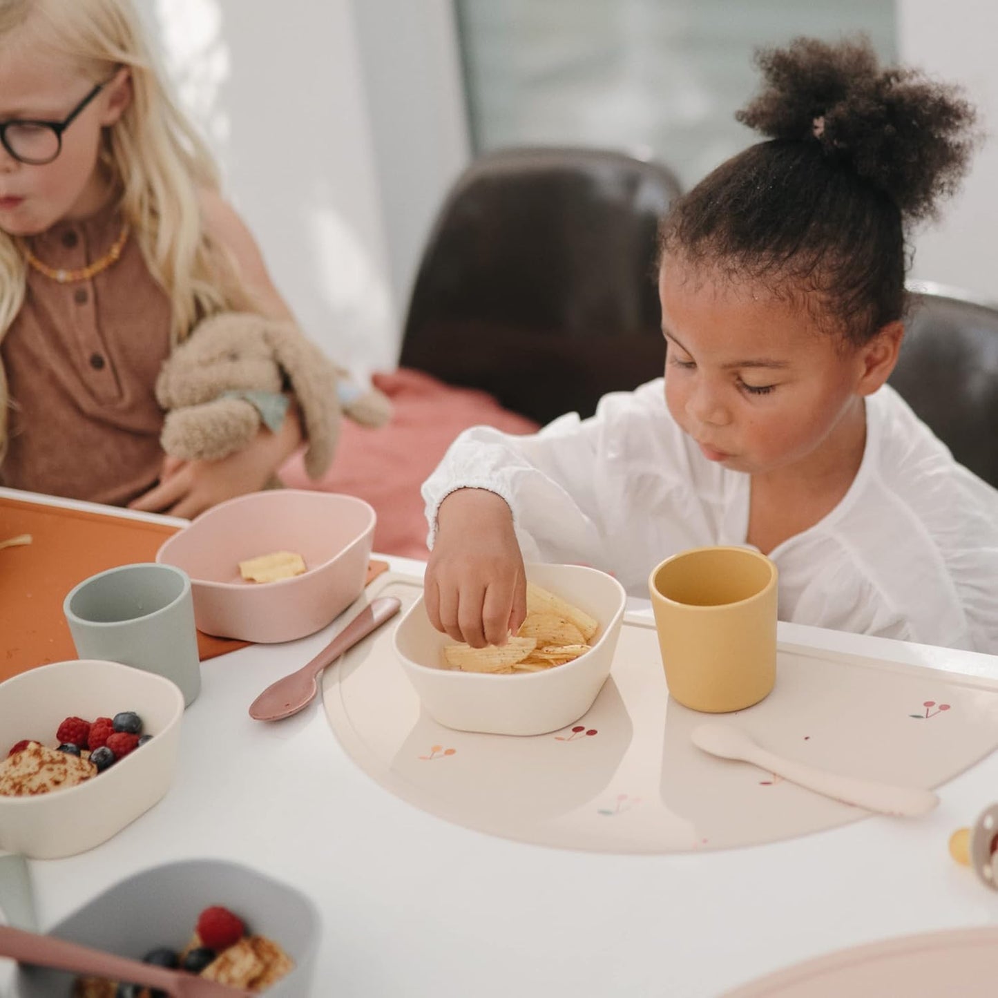 MUSHIE - Square Dinnerware Bowl - Set of 2 | Blush