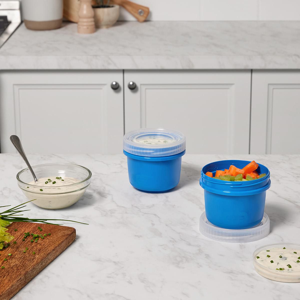 Rubbermaid® - Takealongs Medium Twist & Seal™ With Insert Tray Food Storage Container, 473 ml (2 Pack) Rubbermaid® - Takealongs Medium Twist & Seal™ With Insert Tray Food Storage Container, 473 ml (2 Pack)