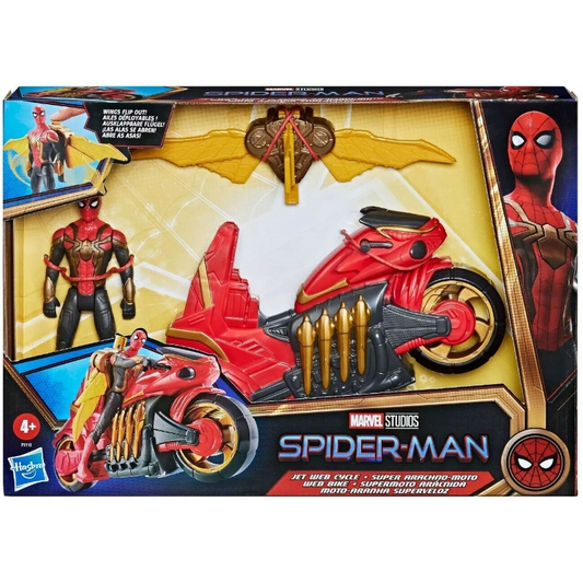 Marvel - Spider-Man Deluxe Jet Web Cycle with 6-Inch Figure | 4Y+