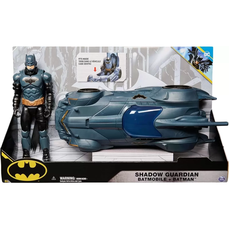 Batman - Shadow Guardian Batmobile with 12-Inch Figure Set | 3Y+