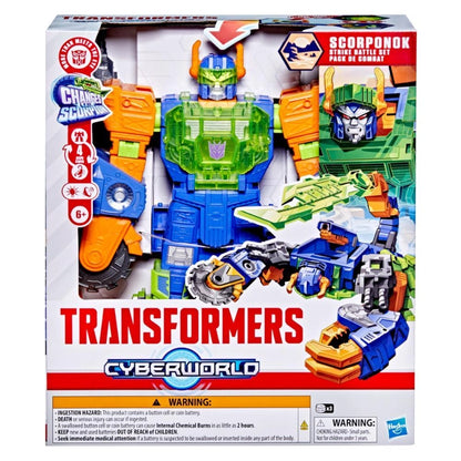 Transformers - Cyberworld Scorponok Strike Battle Action Figure Playset | 6Y+