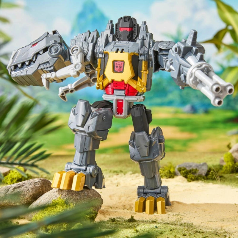Transformers - Cyberworld Grimlock Chomp & Battle 9-Inch Action Figure | 6Y+ Transformers - Cyberworld Grimlock Chomp & Battle 9-Inch Action Figure | 6Y+