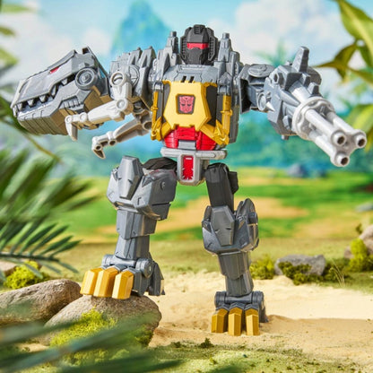 Transformers - Cyberworld Grimlock Chomp & Battle 9-Inch Action Figure | 6Y+