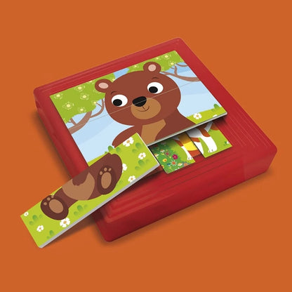 Lisciani - Carotina Baby 8 Progressive Puzzle- Baby Animals | 1Y+