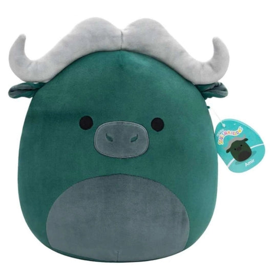 Squishmallows - Medium Plush 12" Amir the Olive Green Water Buffalo | 1-6Y