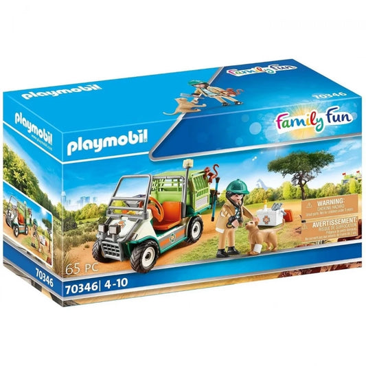 Playmobil - Zoo Vet with Medical Cart- 65 Pcs | 4Y+