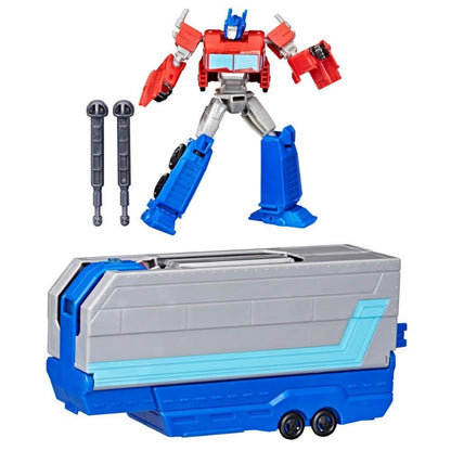 Transformers - EarthSpark Optimus Prime Battle Trailer Playset | 8Y+