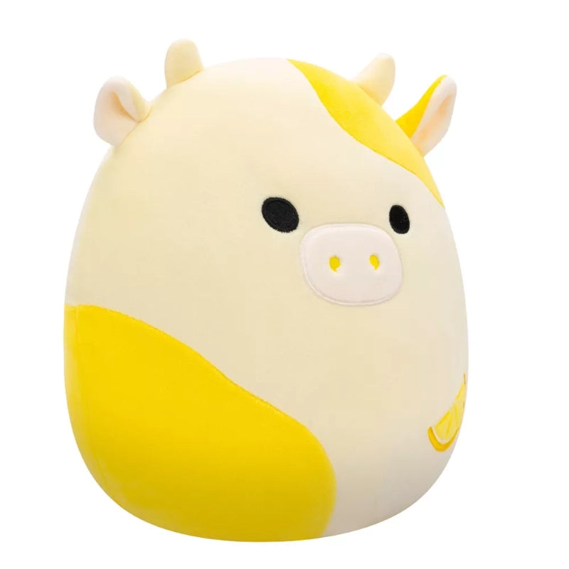 Squishmallows - دمية قطيفة متوسطة 12 بوصة داغمار البقرة الليمونية | 1-6 سنوات Squishmallows - دمية قطيفة متوسطة 12 بوصة داغمار البقرة الليمونية | 1-6 سنوات