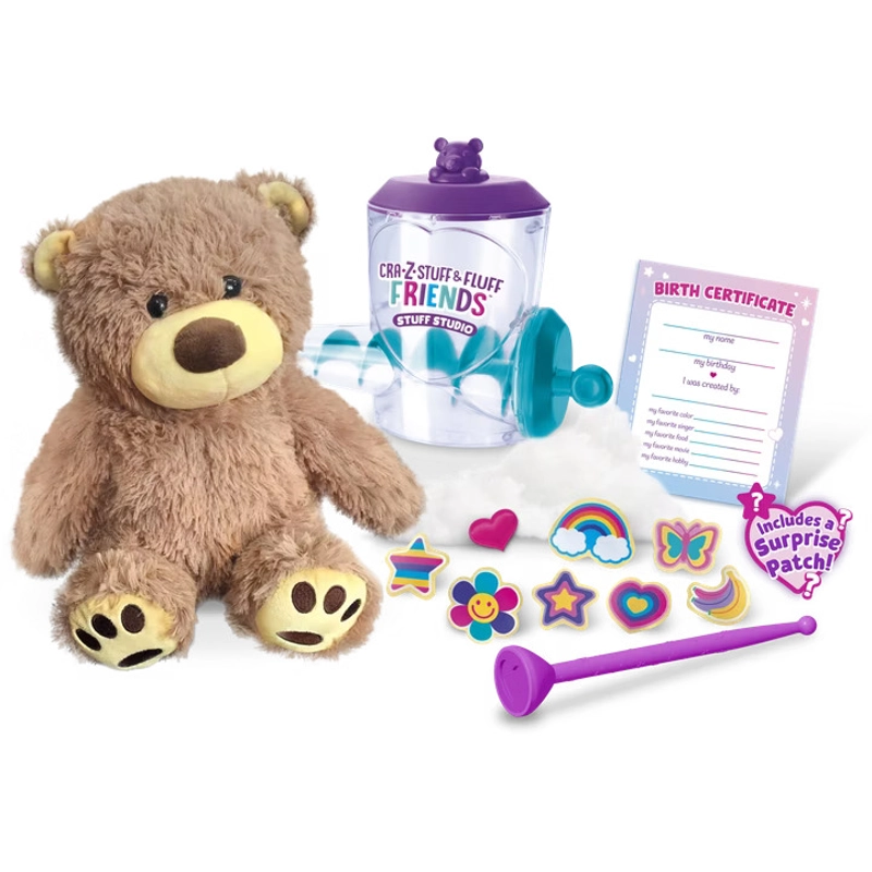 Cra-Z-Art - RoseArt Stuff Studio Fluffy Plushie Bear | 6Y+