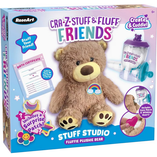 Cra-Z-Art - RoseArt Stuff Studio Fluffy Plushie Bear | 6Y+