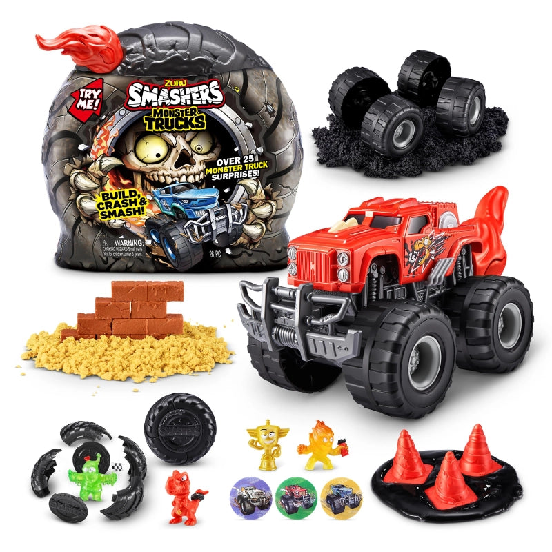 Smashers - Monster Truck Surprise Series 1 Playset | 3 سنوات فما فوق Smashers - Monster Truck Surprise Series 1 Playset | 3 سنوات فما فوق