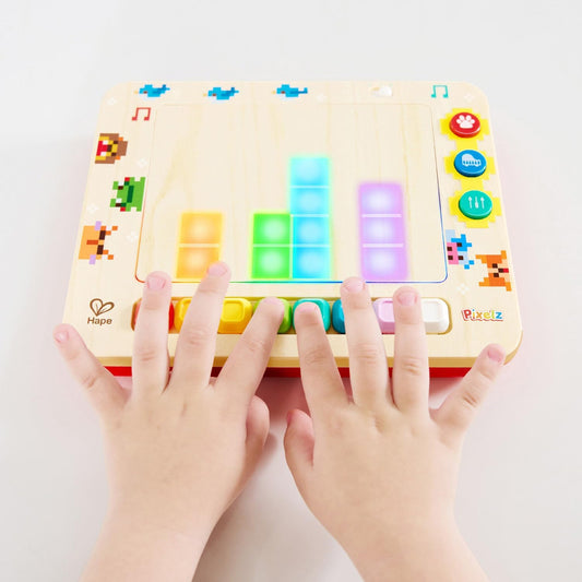 Hape Pixelz Mini Pixel Piano in use — BambiniJO Jordan