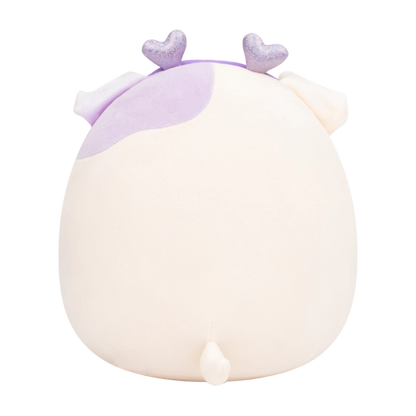 Squishmallows - Little Plush 7.5" Danielle the Cream and Lavender Bulldog with Heart Headband | 1-6Y