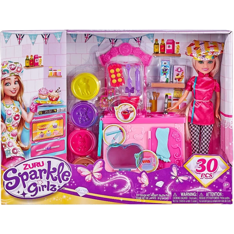 Sparkle Girlz - مجموعة دمى الخَبازة - 30 قطعة | 3 سنوات فما فوق Sparkle Girlz - مجموعة دمى الخَبازة - 30 قطعة | 3 سنوات فما فوق