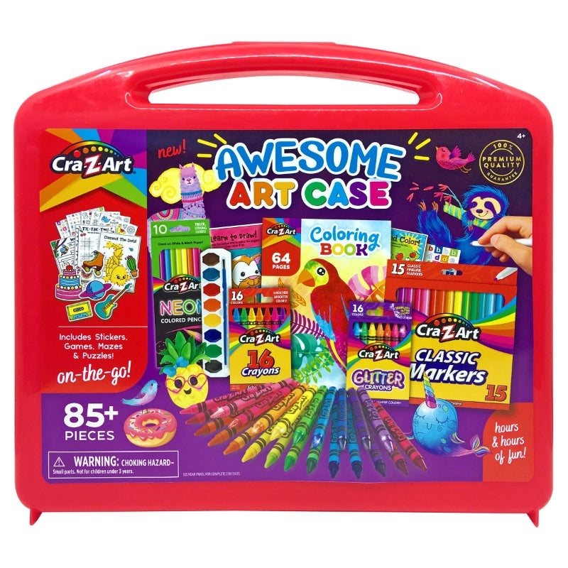 Cra-Z-Art - Awesome Arts Case- 85 Pcs | 4Y+