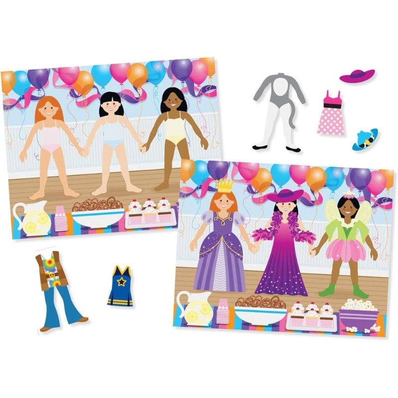 Melissa & Doug - لوحة الملصقات القابلة لإعادة الاستخدام - ألبسي الدمية | 3 سنوات فما فوق Melissa & Doug - لوحة الملصقات القابلة لإعادة الاستخدام - ألبسي الدمية | 3 سنوات فما فوق