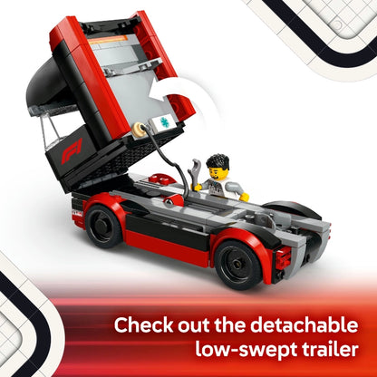 Lego - F1 Truck with RB20 & AMR24 F1 Cars 1086 Pcs 8Y+ — BambiniJO Jordan