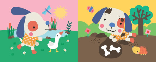 YoYo Soft Shake & Squeak Book: Dog inside — BambiniJO Jordan