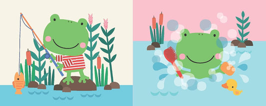 YoYo Soft Shake & Squeak Book: Frog inside — BambiniJO Jordan