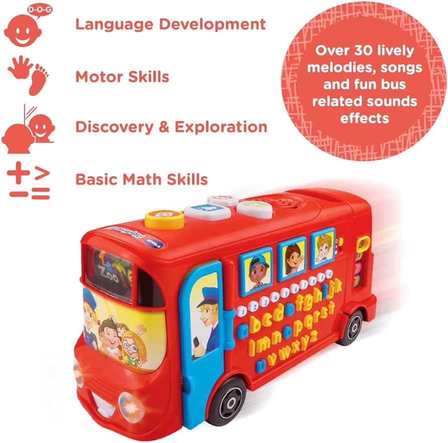 Vtech - Playtime Bus with Phonics | 1-2Y Vtech - Playtime Bus with Phonics | 1-2Y