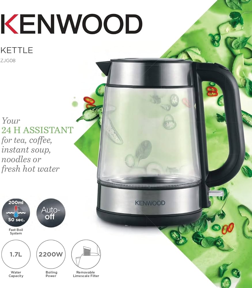 Kenwood - Glass Kettle 1.7 Liter Kenwood - Glass Kettle 1.7 Liter