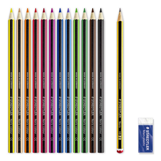 Staedtler 12 Colored Pencils + Eraser + Pencil 3-6Y — BambiniJO Jordan