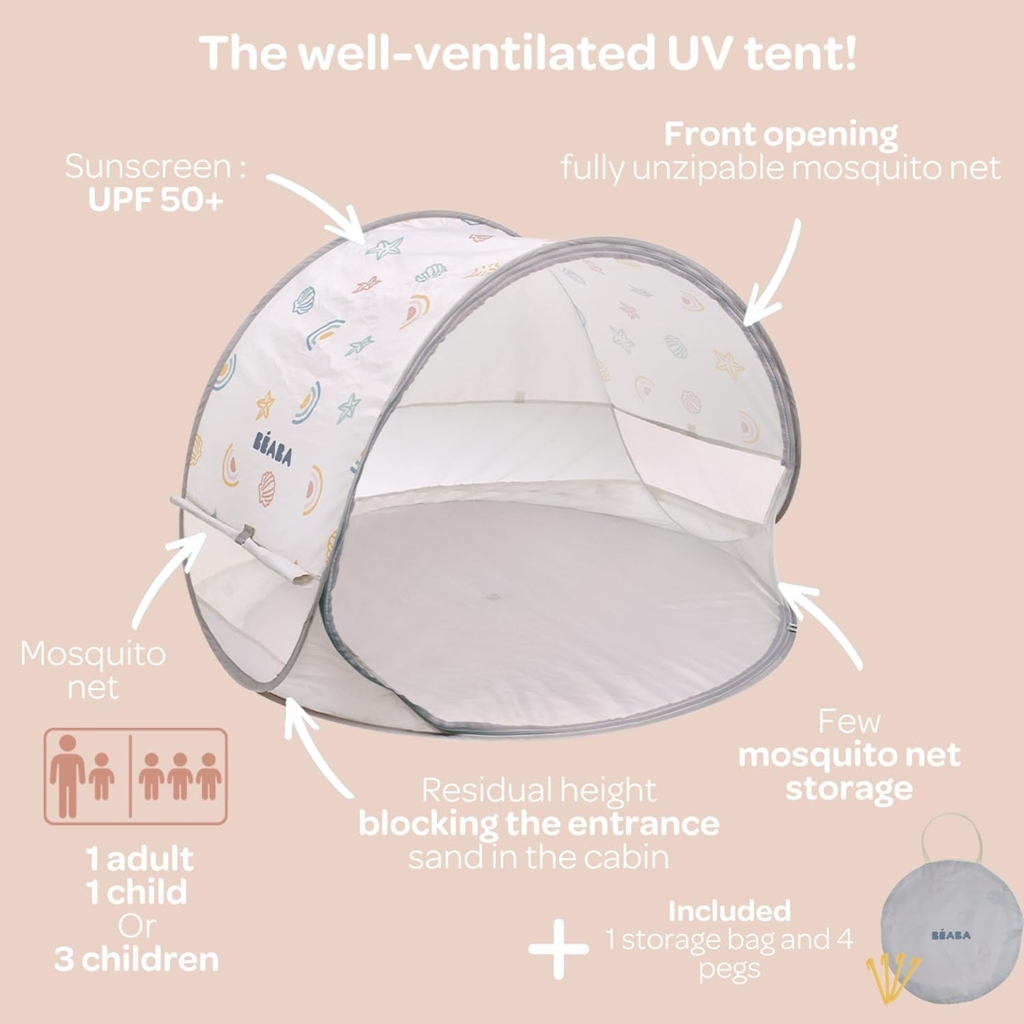 BEABA -  Kids Breezy UV Tent