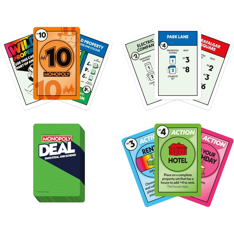 Hasbro Gaming - Monopoly Deal Card Game (Refreshed Version) | 8Y+