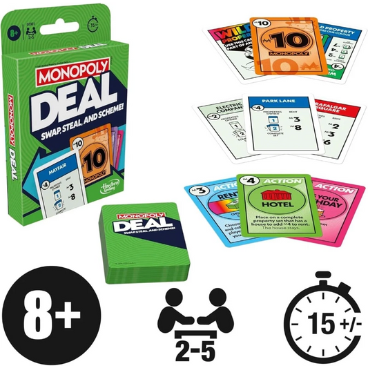 Hasbro Gaming - Monopoly Deal Card Game (Refreshed Version) | 8Y+ — BambiniJO Jordan