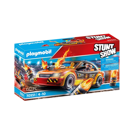 Playmobil - Stunt Show Crash Car- 60 Pcs | 4Y+