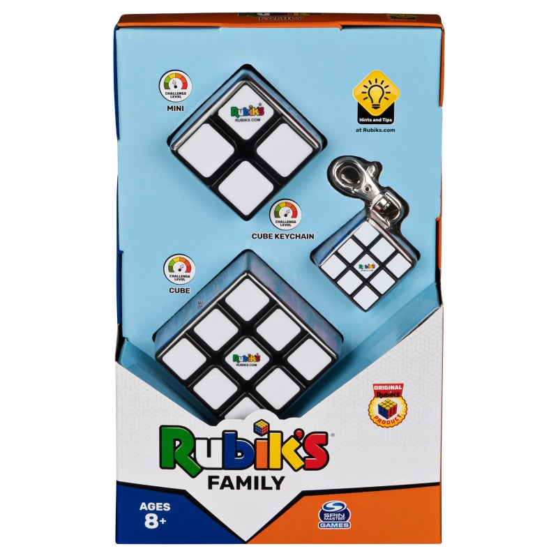 Spin Master Games - Rubik's Family Pack (Cube/Keychain/Mini Cube) | 8Y+