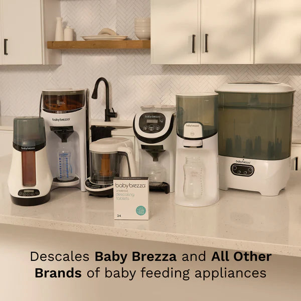 Baby Brezza - Universal Descaling Tablets | Descaler for Formula Makers, Sterilizers & Warmers | 24 Tablets