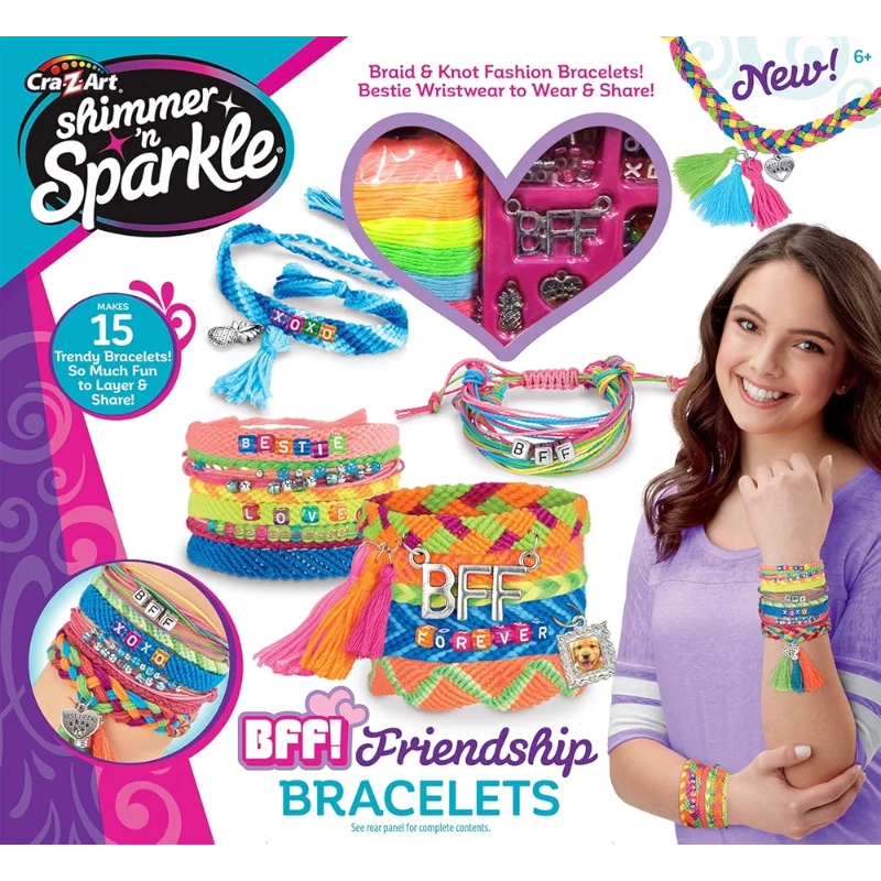 Cra-Z-Art - Shimmer n' Sparkle BFF Friendship Bracelets Set | 6Y+
