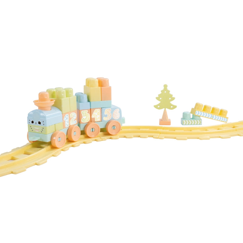 Dolu - Train set- 36 Pcs (Pastel Colors) | 18M+ Dolu - Train set- 36 Pcs (Pastel Colors) | 18M+