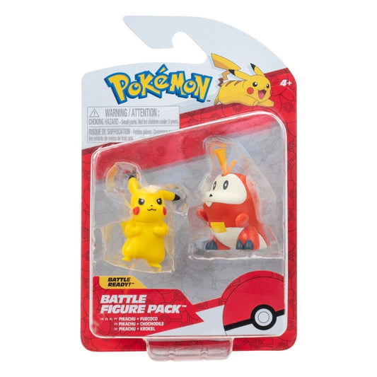 Pokemon - Battle Figures Generation IX 2 Pack- Fuecoco & Pikachu #2 | 4Y+