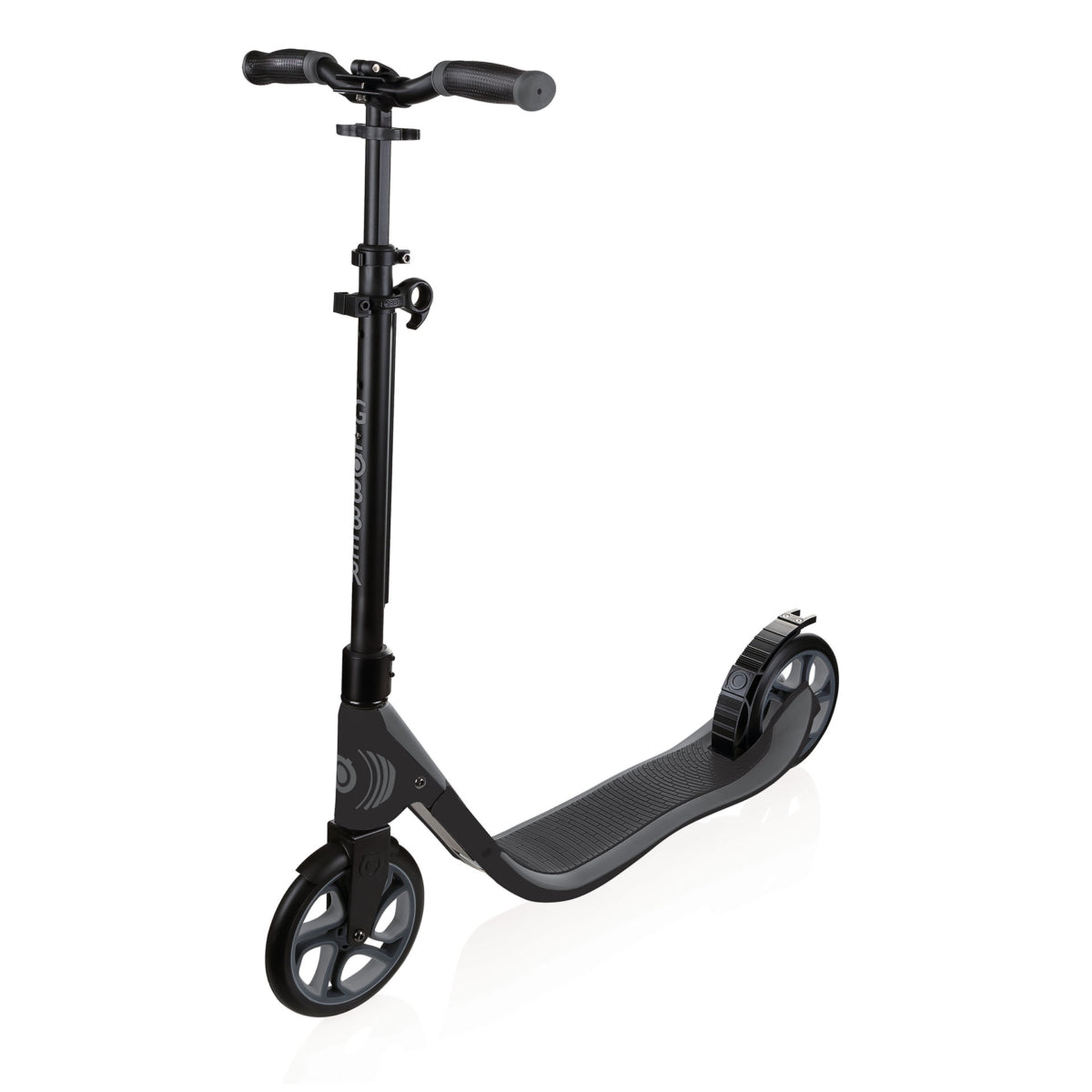 Globber ONE NL 205 scooter in black and charcoal grey