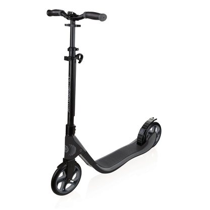 Globber ONE NL 205 scooter in black and charcoal grey