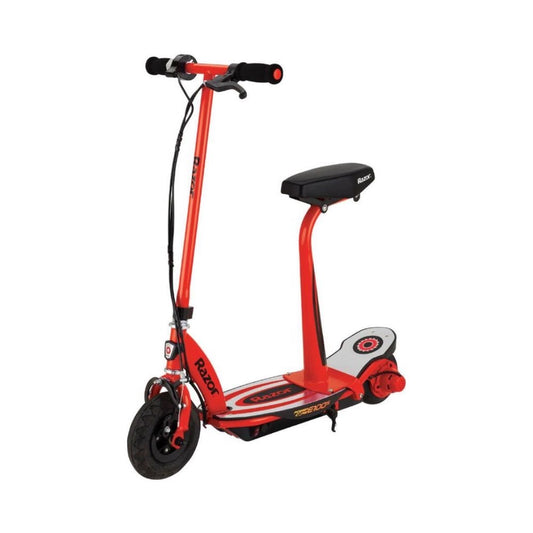 Razor - Power Core E100S Electric Scooter with Seat- Red/Grey | 8y+