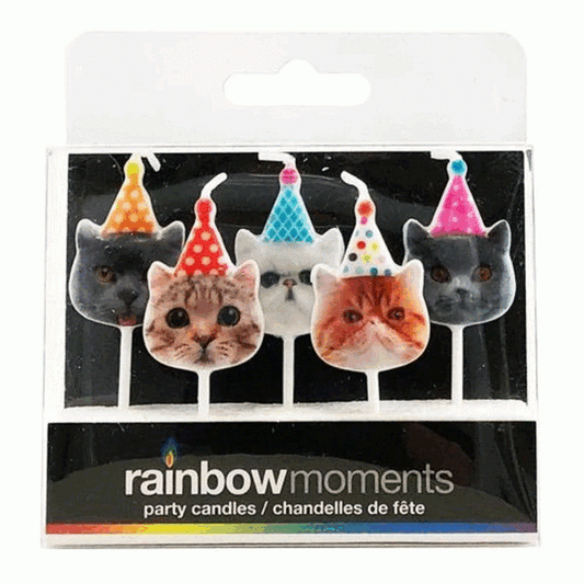 Rainbow Moments - Cat Candles | 5 pack