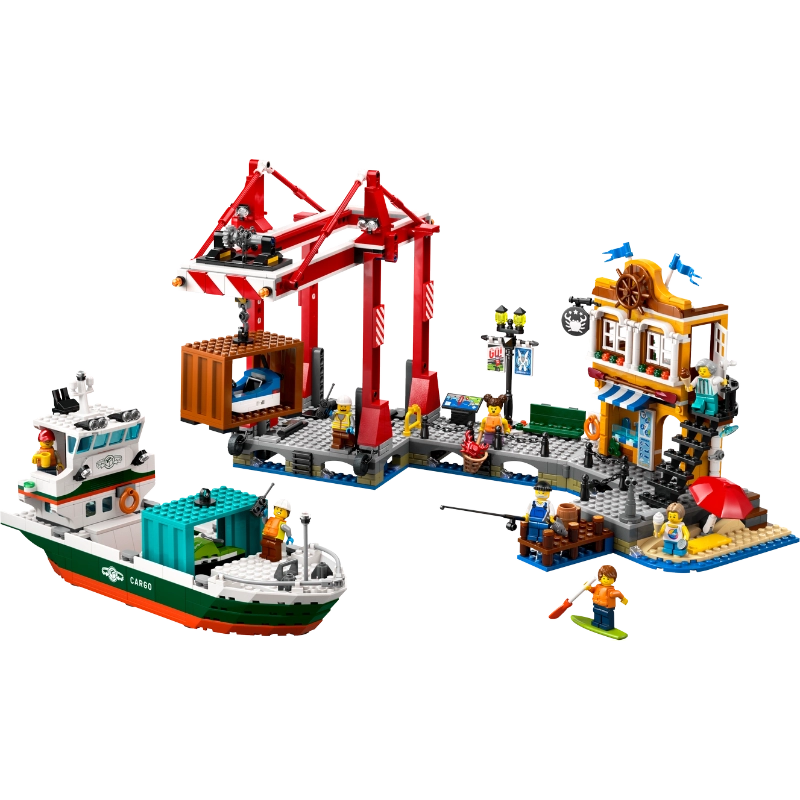 Lego - Seaside Harbor with Cargo Ship 1226 Pcs 8Y+ — BambiniJO Jordan