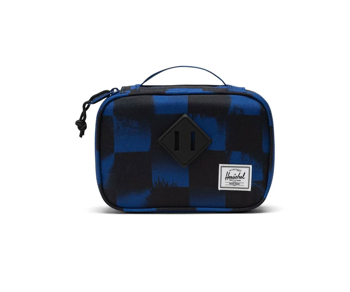Herschel Heritage Pencil Case Stencil Checker Sodalite Blue 2L - front view
