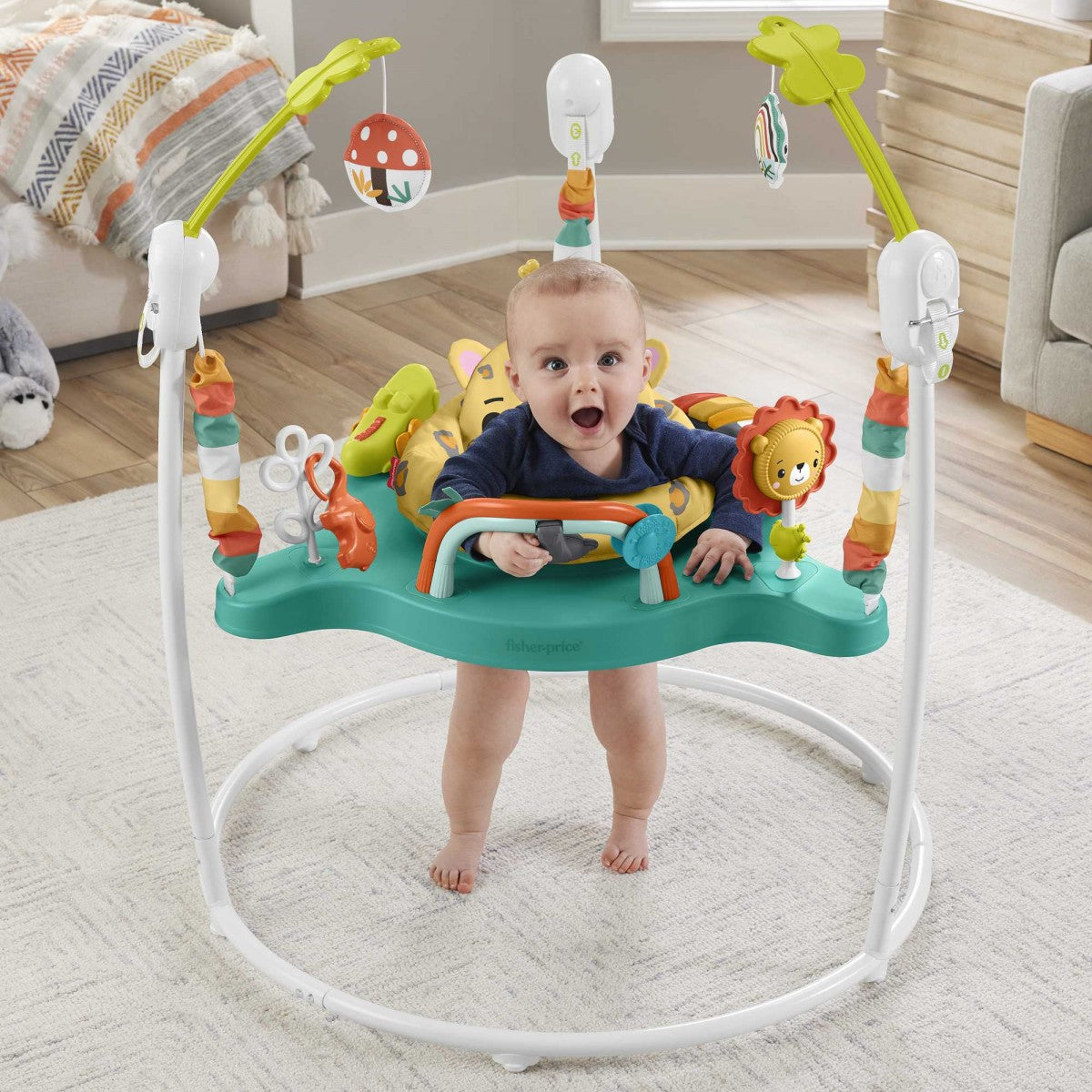 Fisher-Price - Leaping Leopard Jumperoo - Baby Activity Center