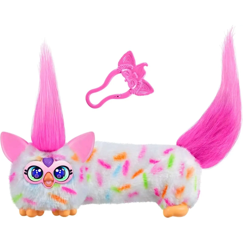 Furby - DJ Furblets Mini Electronic Plush Toy- Berry-Cup-Cake | 6Y+ Furby - DJ Furblets Mini Electronic Plush Toy- Berry-Cup-Cake | 6Y+