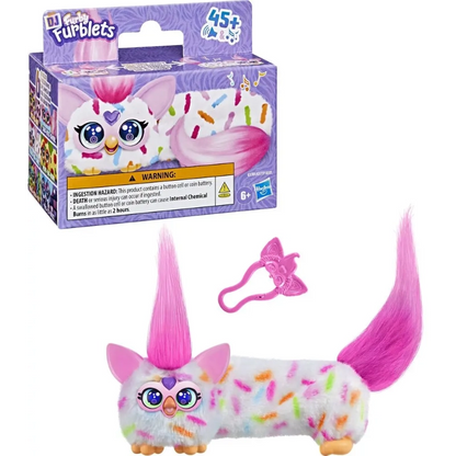 Furby - DJ Furblets Mini Electronic Plush Toy- Berry-Cup-Cake | 6Y+