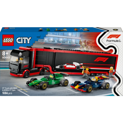 Lego - F1 Truck with RB20 & AMR24 F1 Cars 1086 Pcs 8Y+ — BambiniJO Jordan