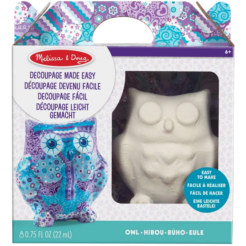 Melissa & Doug - Decoupage Made Easy- Owl | 6Y+