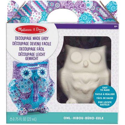 Melissa & Doug - Decoupage Made Easy- Owl | 6Y+